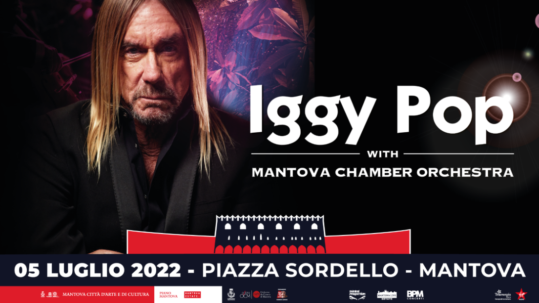 Iggy Pop: UFFICIALE in concerto con l'orchestra a MANTOVA il 5 luglio. Unica data italiana
