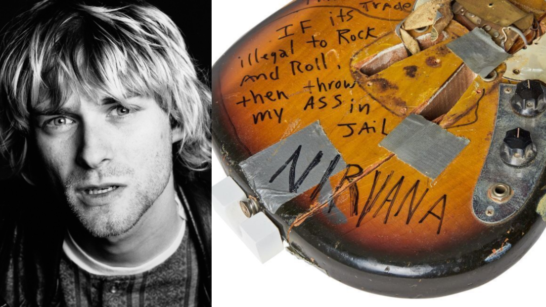 Nirvana, all'asta la chitarra di Kurt Cobain distrutta nel 1989. Guarda le foto e il prezzo
