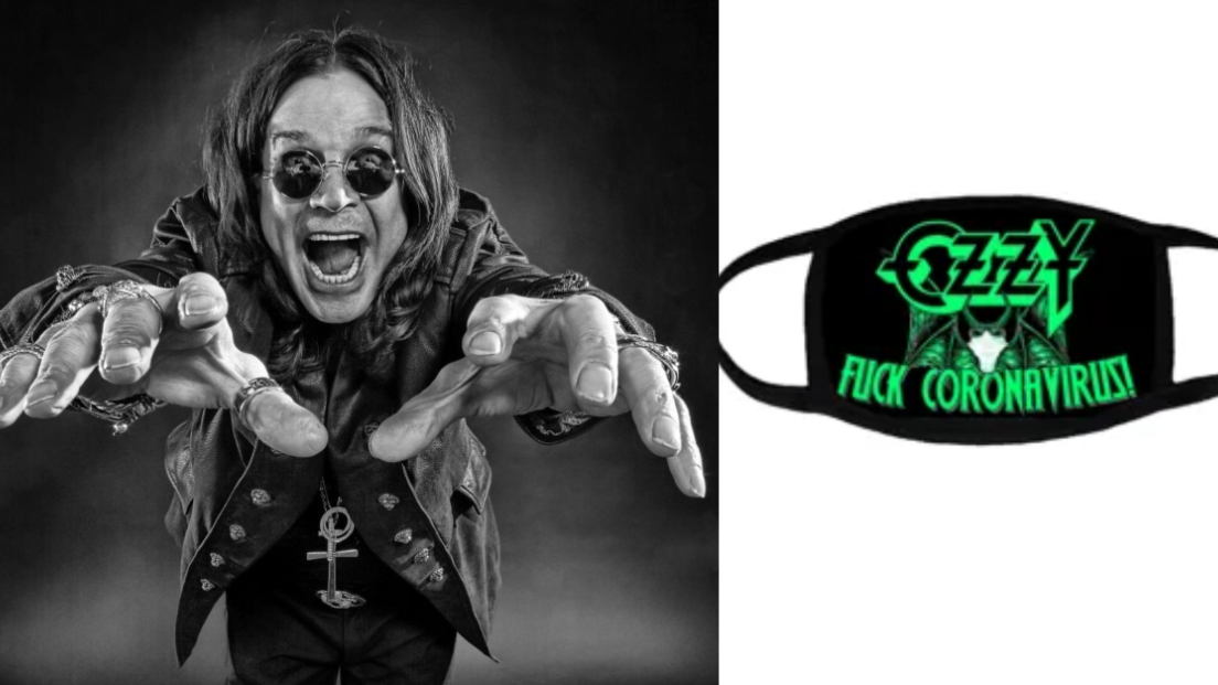 Ozzy Osbourne mette in vendita la mascherina "F**k Coronavirus" ricordando il morso al pipistrello del 1982
