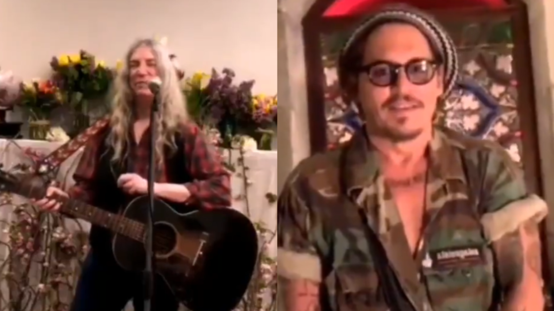Patti Smith dedica un brano a Johnny Depp durante il concerto in quarantena per l'Earth Day. Guarda il video
