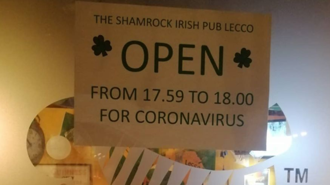 Pub da record apre un minuto al giorno per l'ordinanza coronavirus: "Non abbiamo mai chiuso in sei anni, non lo faremo ora"
