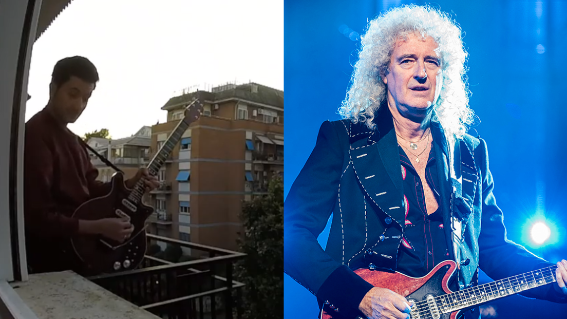 Coronavirus, We Will Rock You dei Queen risuona tra i palazzi di Roma. Il video del chitarrista sul balcone