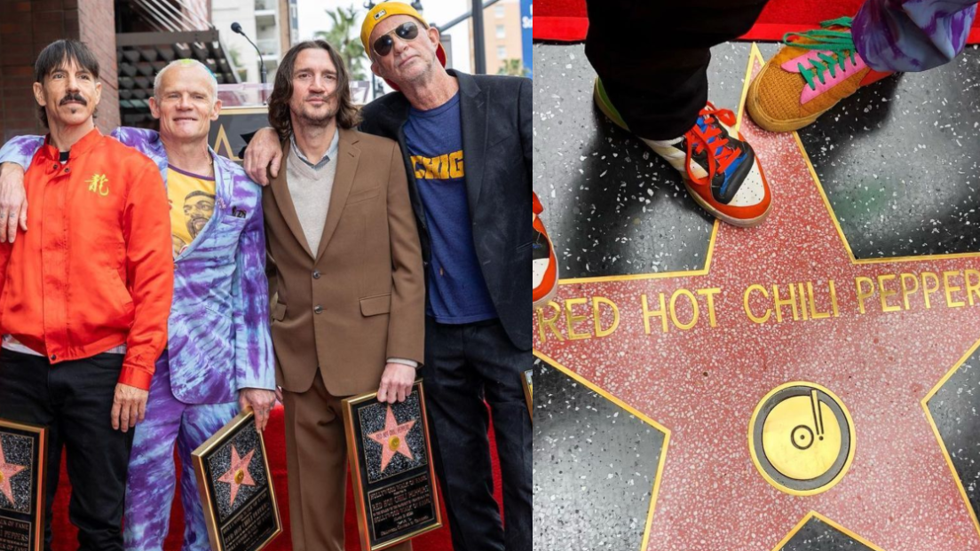 I Red Hot Chili Peppers hanno la loro stella sulla Hollywood Walk Of Fame. Guarda le foto e i video della cerimonia