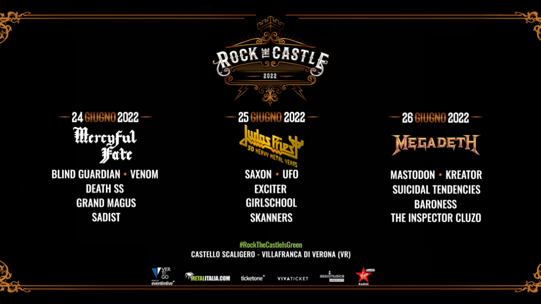 Rock The Castle Festival: partecipa all'estrazione finale dei biglietti per una delle tre date del festival