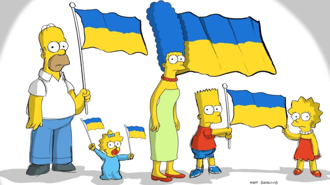 I Simpson a sostegno dell’Ucraina con la nuova immagine ufficiale: "vogliamo che tutto questo finisca"