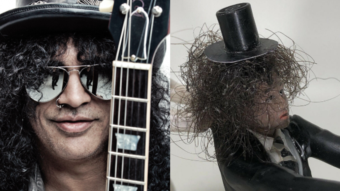 Slash, in vendita online la decorazione della torta di matrimonio fatta coi suoi capelli. Guarda le foto
