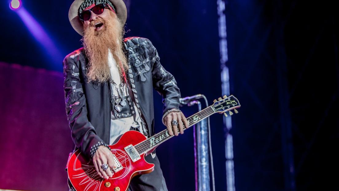 American Texas blues and hard rock band ZZ Top perform live in Milan