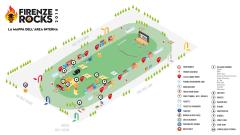 Firenze Rocks: la mappa e il regolamento del festival. I percorsi, gli ingressi, gli orari e cosa non si può portare