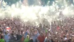 Pioggia di BIRRA ad Hyde Park! Guarda il video con la reazione del tifosi inglesi al gol