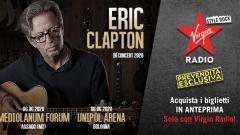Eric Clapton in concerto a Milano (6 giugno) e Bologna (8 giugno): biglietti in prevendita esclusiva su virginradio.it il 7 e 8 ottobre. Tutte le info