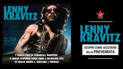 Lenny Kravitz: scopri come acquistare i biglietti per le date di Mantova, Nichelino (TO) e Perugia in anteprima il 15 e 16 ottobre