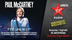 Paul McCartney in concerto a Napoli (10 giugno) e Lucca (13 giugno): biglietti in prevendita esclusiva su virginradio.it dal 22 al 24 novembre. Tutte le info