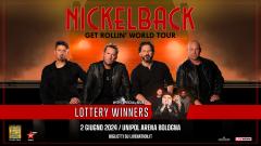 Nickelback in concerto a Bologna: partecipa all'estrazione finale dei biglietti per la data del 2 giugno alla Unipol Arena