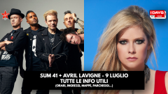 Sum 41 + Avril Lavigne - IDays Milano 9 luglio - Tutte le info utili per il concerto (location, parcheggi, ingressi, mappe, orari)