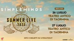 Simple Minds: annunciato un secondo concerto a Taormina. Nuova data il 26 luglio 2025