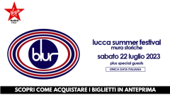 Blur: scopri come acquistare i biglietti per il concerto a Lucca Summer Festival in anteprima il 30 novembre e 1° dicembre