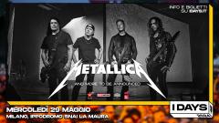 Metallica: UFFICIALE in concerto a IDays Milano 2024 il 29 maggio. Tutte le info e biglietti