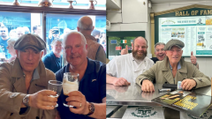 Bruce Springsteen a sorpresa in due pub di Dublino per una pinta di birra e un fish and chips. Guarda le foto