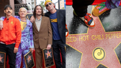 I Red Hot Chili Peppers hanno la loro stella sulla Hollywood Walk Of Fame. Guarda le foto e i video della cerimonia