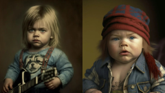 Le rockstar più amate in versione bambino: il progetto The Baby Superstar. Guarda le foto