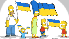 I Simpson a sostegno dell’Ucraina con la nuova immagine ufficiale: "vogliamo che tutto questo finisca"