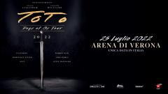 Toto: UFFICIALE in concerto all'Arena di Verona il 25 luglio 2022. Tutte le info e biglietti