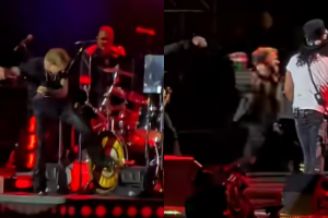 Guns N' Roses: Axl Rose ha preso a calci la batteria e lanciato il microfono sul palco durante il concerto a Bueno Aires. Guarda i video