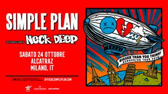 Simple Plan: UFFICIALE in concerto a Milano il 24 ottobre 2026. Tutte le info e biglietti