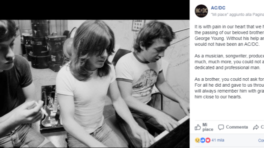 AC/DC: addio a George Young, fratello di Angus e Malcolm
